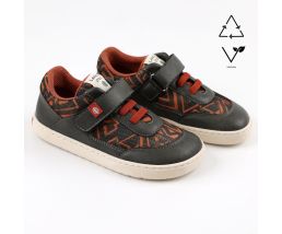 Sneakersi barefoot ROCK - Grey Orange - Tikki Shoes 